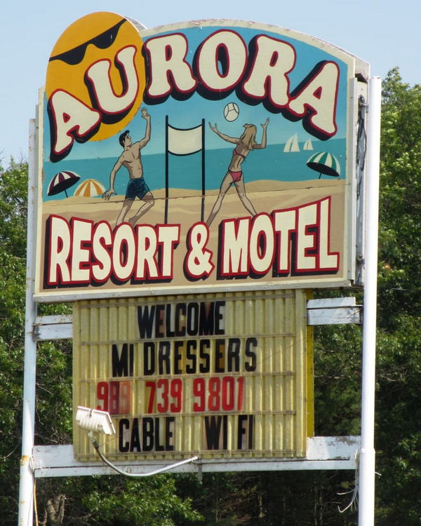 Aurora Resort Motel - Sign (newer photo)